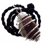 Narmada Shiva Gemstone Spiral Pendant